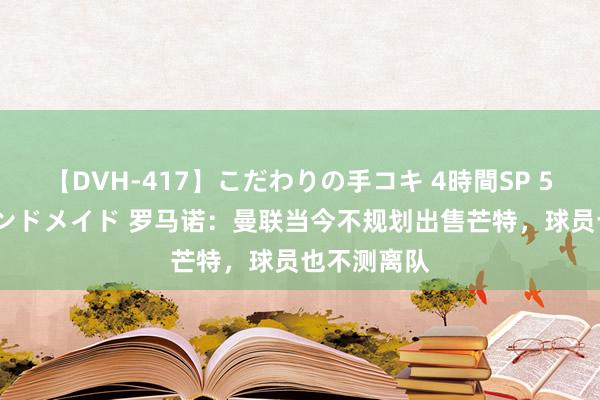 【DVH-417】こだわりの手コキ 4時間SP 5 30人のハンドメイド 罗马诺：曼联当今不规划出售芒特，球员也不测离队