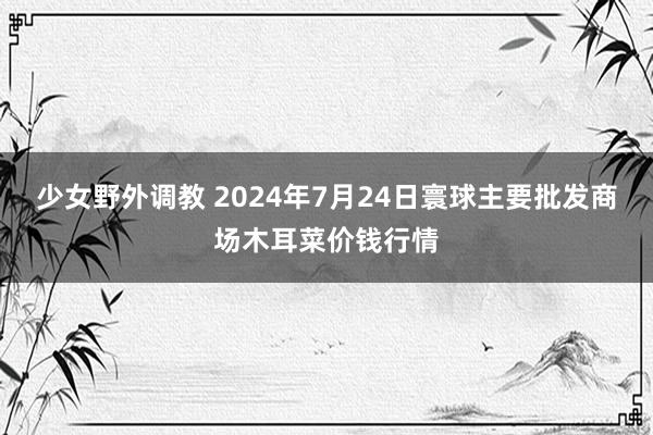 少女野外调教 2024年7月24日寰球主要批发商场木耳菜价钱行情