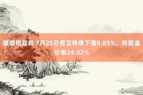 媛媛和叔叔 7月25日密卫转债下落0.85%，转股溢价率24.92%