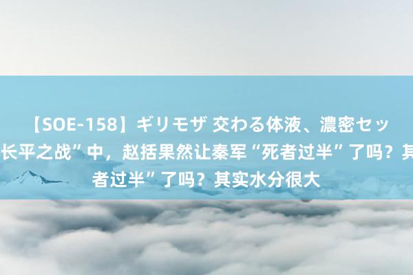 【SOE-158】ギリモザ 交わる体液、濃密セックス Ami “长平之战”中，赵括果然让秦军“死者过半”了吗？其实水分很大