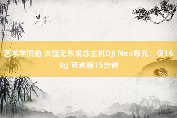 艺术学厕拍 大疆无东说念主机DJI Neo曝光：仅169g 可遨游15分钟