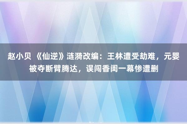 赵小贝 《仙逆》涟漪改编：王林遭受劫难，元婴被夺断臂腾达，误闯香闺一幕惨遭删