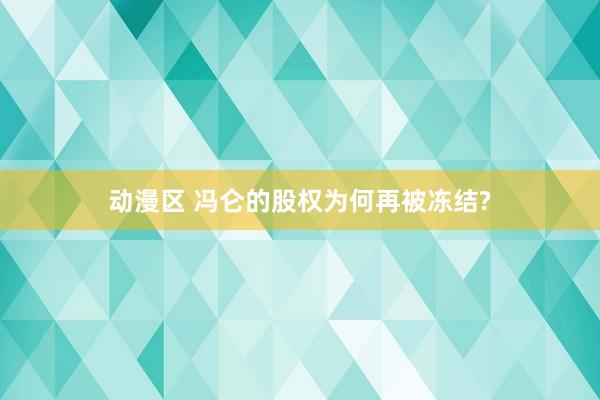 动漫区 冯仑的股权为何再被冻结?