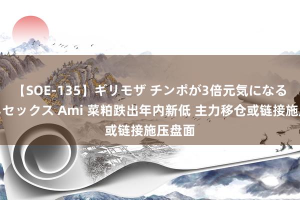 【SOE-135】ギリモザ チンポが3倍元気になる励ましセックス Ami 菜粕跌出年内新低 主力移仓或链接施压盘面