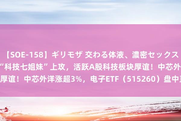 【SOE-158】ギリモザ 交わる体液、濃密セックス Ami 电子ETF盘中资讯|“科技七姐妹”上攻，活跃A股科技板块厚谊！中芯外洋涨超3%，电子ETF（515260）盘中直线拉涨1.57%