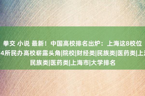 拳交 小说 最新！中国高校排名出炉：上海这8校位列百强，还有4所民办高校崭露头角|院校|财经类|民族类|医药类|上海市|大学排名